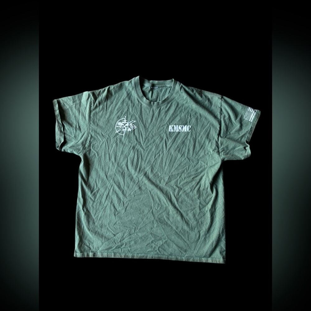 ✨Khaki and green KMSMC streetwear tee✨